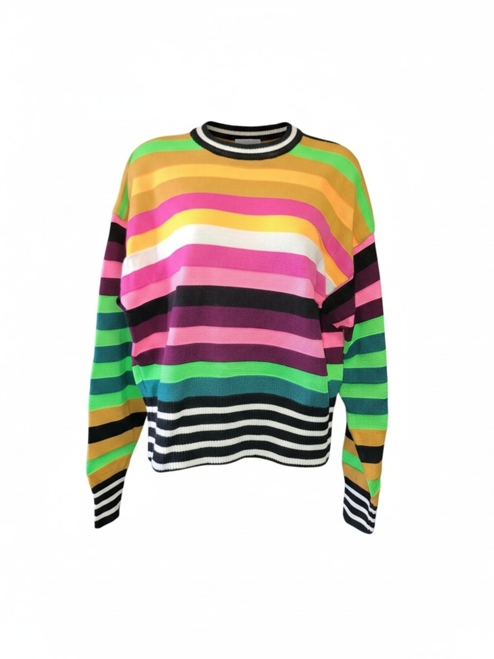 Semicouture Colorful Striped Crewneck Sweater - Multi